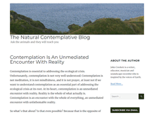 Tablet Screenshot of blog.naturalcontemplative.com